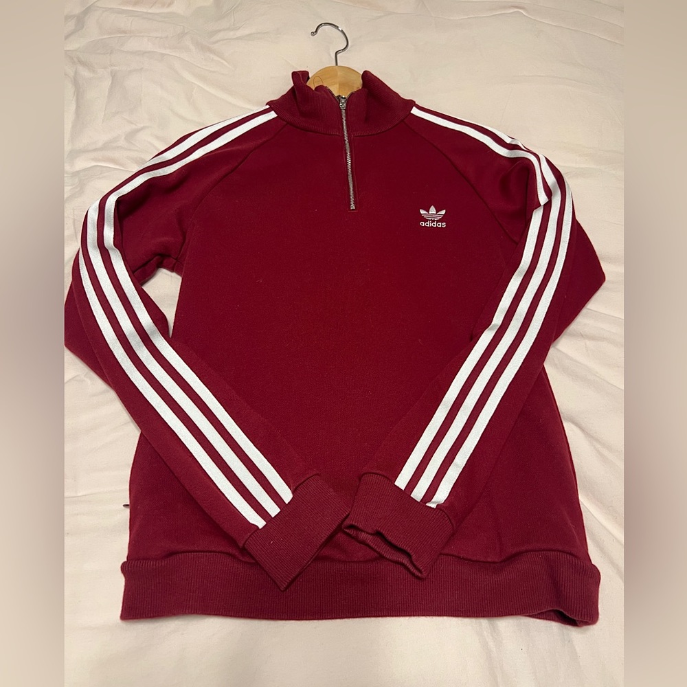 Women's adidas Trefoil 1/4 Zip Sweater Small